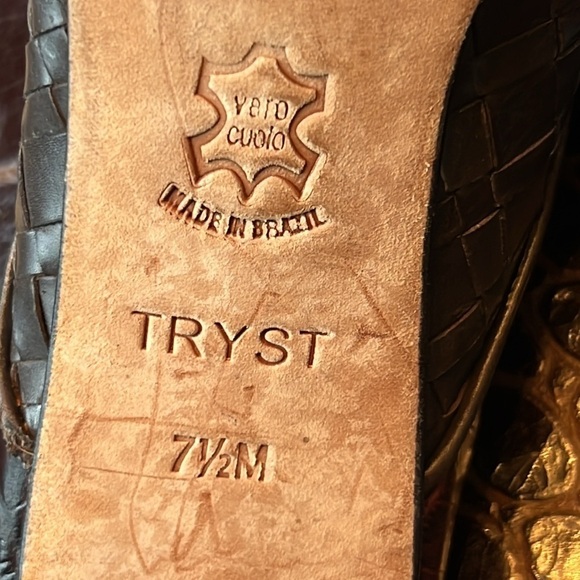 BRIGHTON “TRYST” Brown Leather Mule, Size 7.5 - Picture 6 of 7